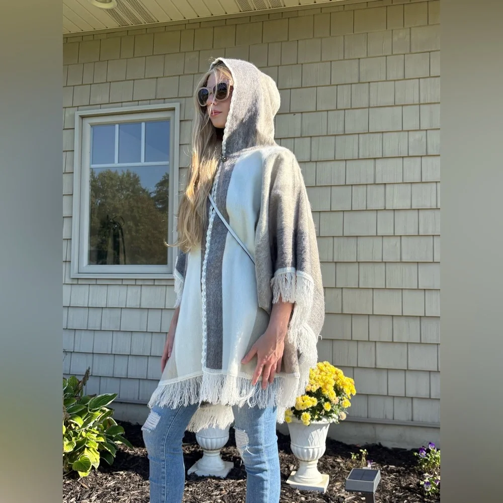 NWOT - Alpaca Blend Ruana - OS - Picture 8 of 12